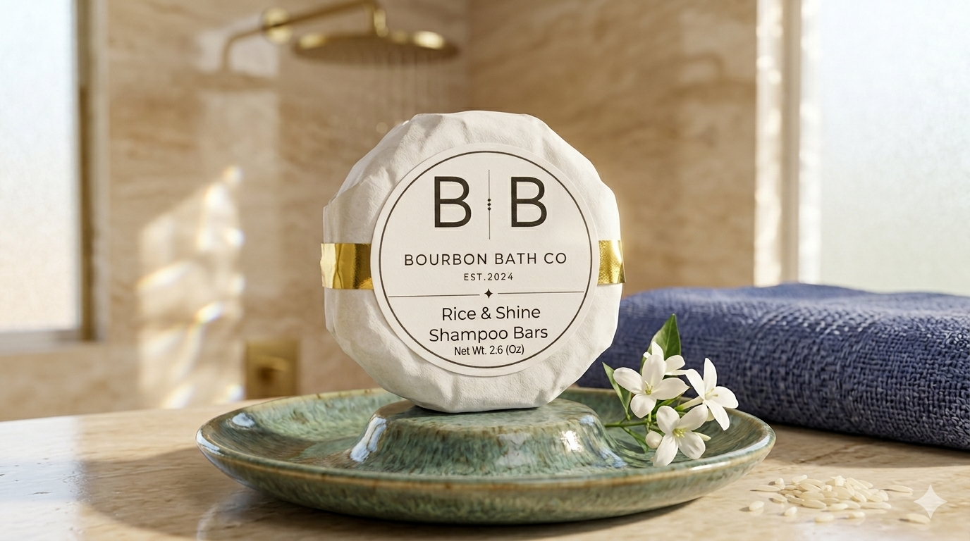 Shampoo Bars: Rice & Shine